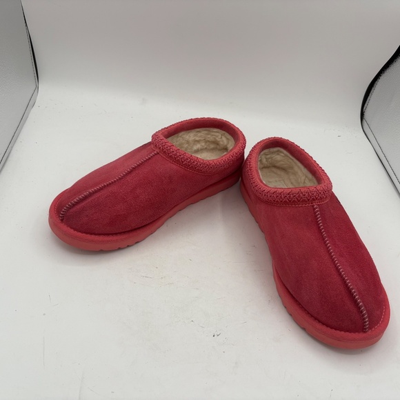 Ugg Australia Tasman Pink Shearling Lined Comfort Slippers Size 8 - Picture 8 of 15